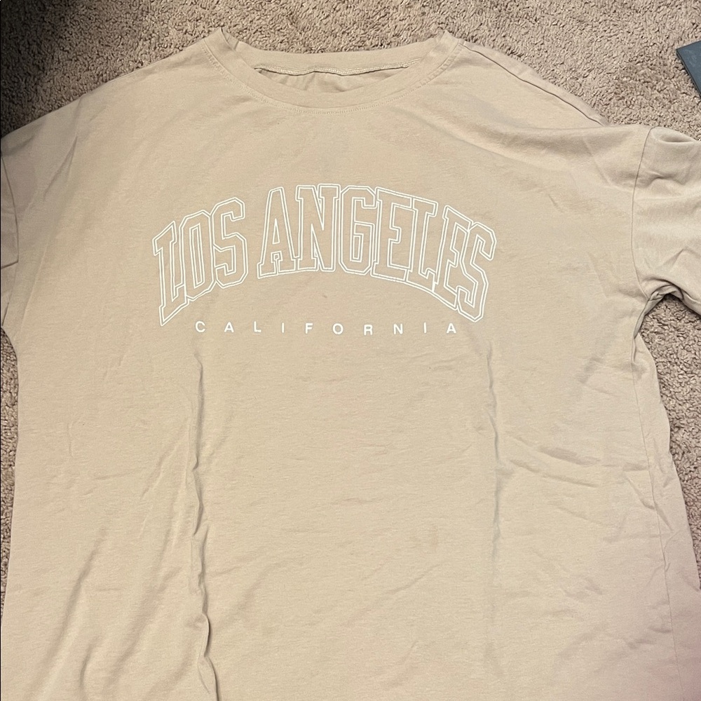 Beige Los Angeles California Men's T-Shirt